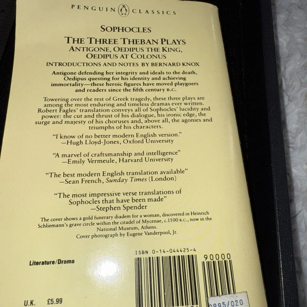 Medieval Romances & Sophocles Paper‎ Back Books.  5039